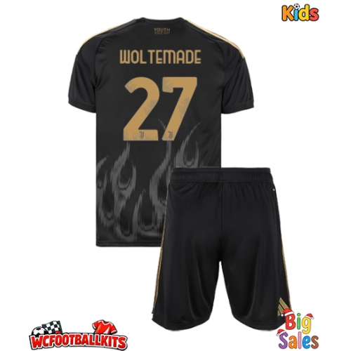 Juventus Nick Woltemade #27 Replica Third Stadium Kit for Kids 2026-27 Short Sleeve (+ pants)